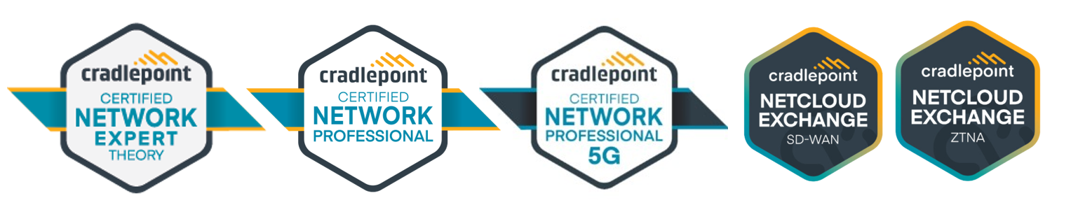 2023 Cradlepoint Network specialisation badges
