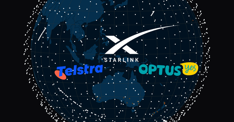 Australia starlink telstra optus logos