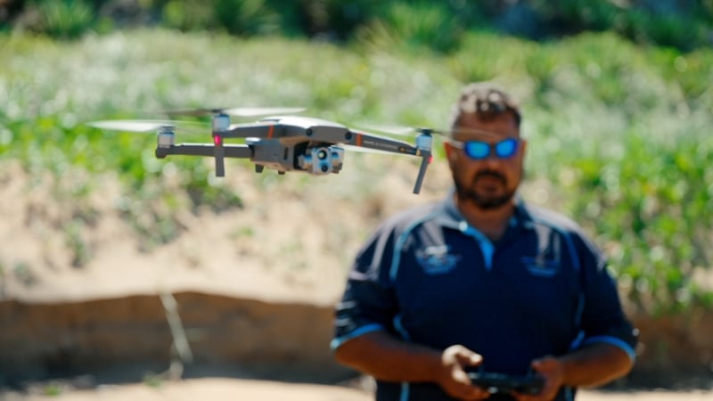 Brendan with aerial drone