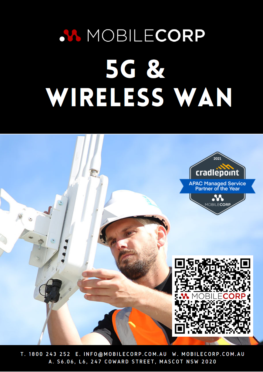 MobileCorp 5G Brochure Cover 2023 with QR code