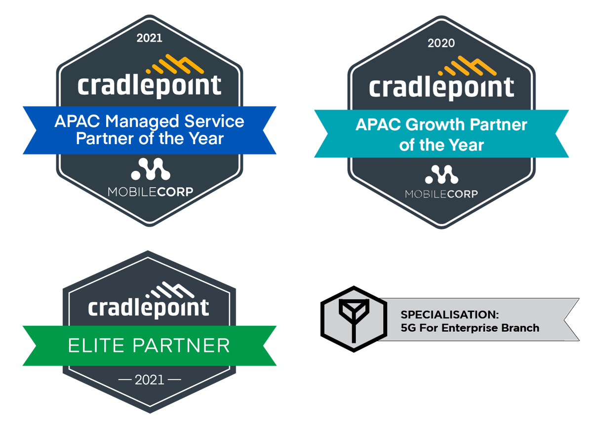 Cradlepoint badges 2022