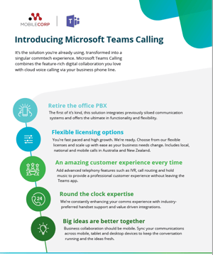 Teams Calling with Access4 brochure cover