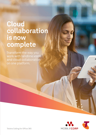 Telstra calling for microsoft 365 brochure cover