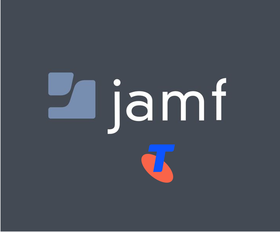 Jamf plus Telstra T logo-security web