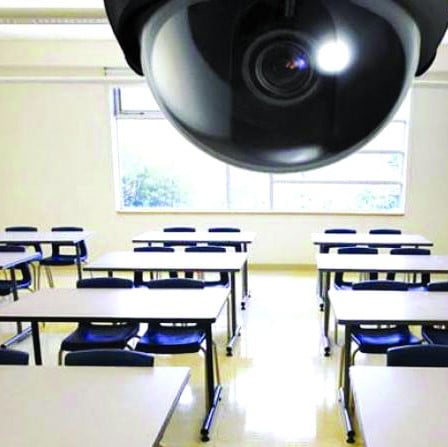 camera in classroom education square