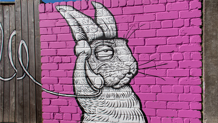 Rabbit-Graffiti