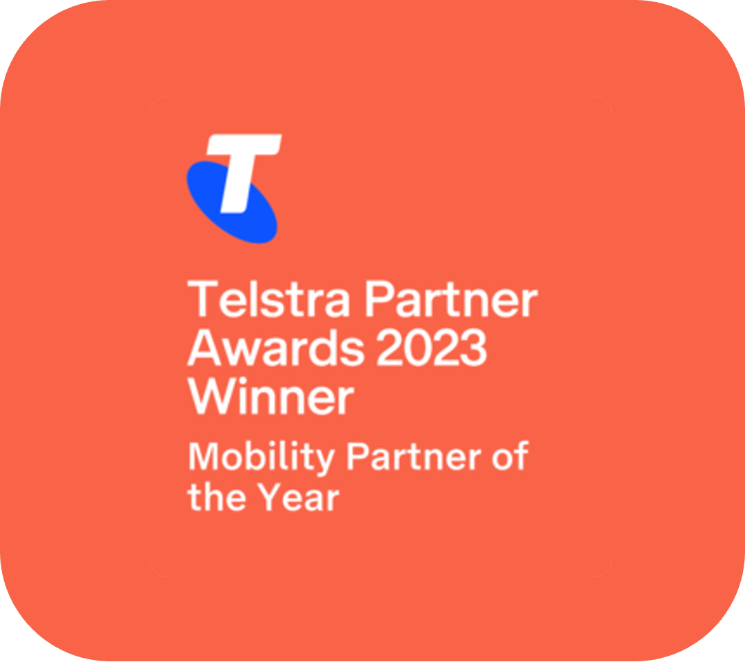 Telstra partner of the year logo for website page