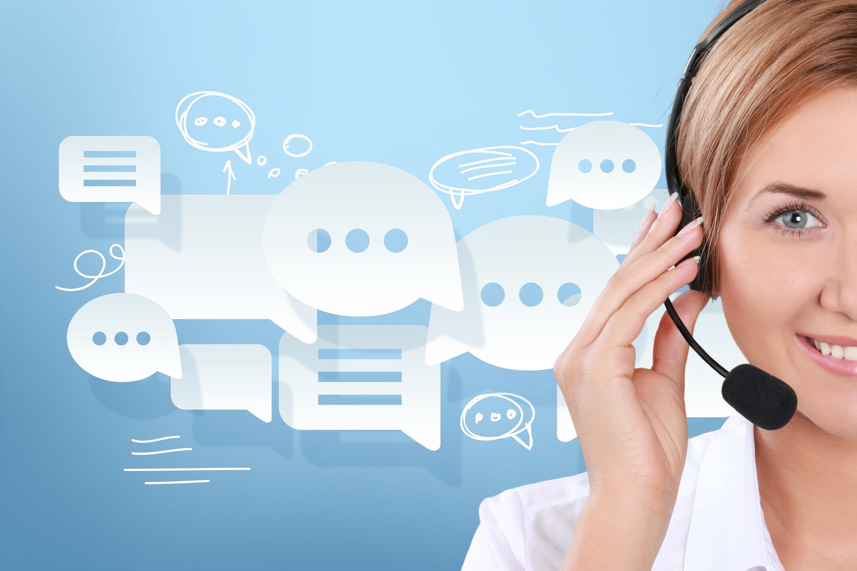 cloud contact centre with headset