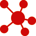 icon branch network red