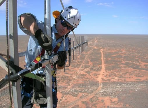 telstra rigger up tower