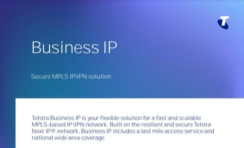 Telstra Business IP brochure 500